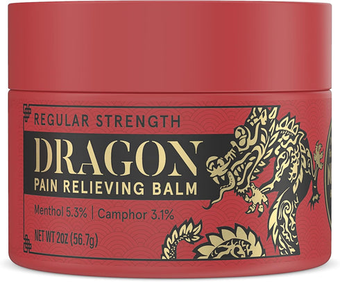 Dragon Pain Relieving Balm 2.0 oz Jar Regular Strength Muscle and Joint Discomfort Relief for Back, Elbows, Feet, Hands, HIPS, Legs and Neck...