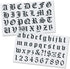 Stencil Stop Gothic Font Lettering Stencil - Reusable Old English Font Stencil Template for DIY Projects, Painting, Drawing, Crafts - 14 mil Mylar...