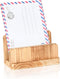 Wooden Desk Mail Organizer File Holder,1 Slot Desktop Mail Sorter, File Paper Holder Letter Envelope Filing Cell Phone Organizer Tray for Office &...