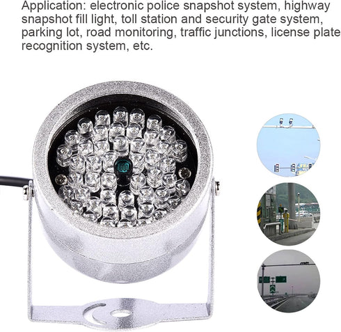 Camera IR Light 48 LED IR Illuminators Lights Waterproof Infrared Night Visionss Light for Security CCTV Camera...