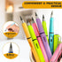 ALLWAYUP 6pcs Inkless Everlasting Magic Pencil with Eraser, Never Sharpen Pencil, Unbreakable Infinity Forever Pencil, Eraseable Writing Pencil, R...