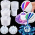 7 Pcs Paint Pour Cup Bundle 3 Pcs Acrylic Paint Pouring Cup Multi Channel Split Cup for Paint Pouring 2 Pcs Large Open Cup 2pcs Flower Pour Cup fo...