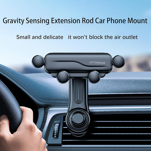 Car Phone Holder with Rotatable Swing Arm, Hands-Free Car Vent Phone Mount with Newest Metal Air Vent Clip Fit for All iPhone Android Smartphones....