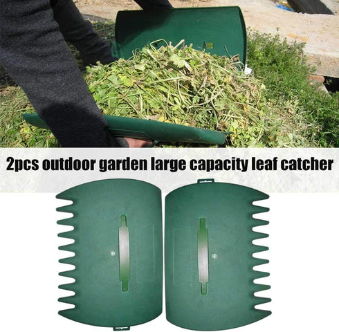 Leaves Grabber, 2pcs Handheld Hazelnut Leaf Scoop, Fast Lawn Remove Fallen Collection Garden and Yard Leaf Scoops Hand Rakes Used to Pick Up Leave...