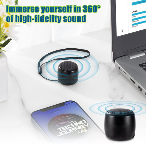 Best Mini Portable Bluetooth Speaker I Smallest Bluetooth Speaker with HD Sound & Bass I Wireless Bluetooth Speakers for Phone/PC/Tablet I Photo S...