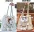 Bear-Shaped Show Head Pet Canvas Shaped Shoulder Bag?Pet Out Bag, Outcrop, Pet Out Shoulder Bag. (Khaki Bear-Large)...