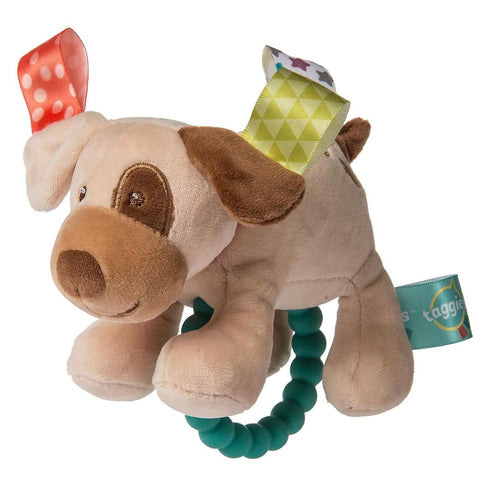 Taggies Soft Baby Rattle with Teether Ring, 6-Inches, Buddy Dog...