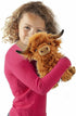 Cute Highland Cow Stuffed Animal,10.5 inches Two Color Realistic Cow Plush Toy,Animal Cattle Plush Farm Toy,Farm Plushie Christmas Birthday Presen...