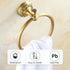 Towel Ring Antique Brass Hanger Hand Towel Holder for Bathroom Kitchen Accessories Wall Mounted,Pattern Carving Design...