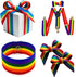 50 Yards Rainbow Ribbon Grosgrain Ribbons for Gift Wrapping Jewelry Making DIY Crafts Party Favors (15mm)...