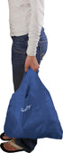 ChicoBag Original Compact Reusable Grocery Bag with Attached Pouch and Carabiner Clip- 4 Pack Blue...