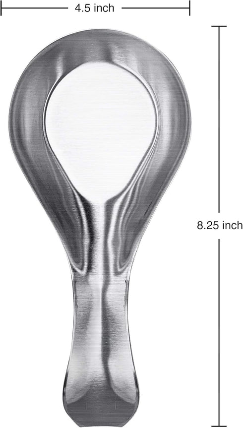 OGGI Stainless Steel Spoon Rest- Long Handle Holds Kitchen Utensils in Place, Great Spoon Rest for Counter, Stove Top, or Coffee Station; Kitchen ...