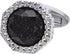 Octagon Black Obsidian Gemstone Men's Cufflinks In Gift Case Silver / 14K Gold Plated Cufflinks for Men Jewelry for Wedding Party Business Birthda...