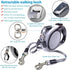 Double Retractable Dog Leash for Two Dogs Up to 50 lbs Per Dog - 16 ft Coupler Dog Leashes for Small Medium Dogs - One Locked System, Non Slip Gri...