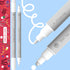 ARTISTRO 2 White Acrylic Paint Pens, Acrylic Paint Markers Dual Tip (Fine 1mm + Dot 5mm), Acrylic Markers for Fabric, Canvas, Rock, Glass, Wood, P...