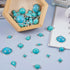70Pcs Tibetan Style Teardrop Turquoise Connector Charms Round Bohemian Earring Charms Retro Antique Silver Western Link Charms for DIY Boho Neckla...