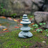 OwMell Balanced Stones Cairn Statue Garden Decor, Stacked Zen Rock Stone Decor, Small Fish Tank Decoration, Micro Landscape Decor 3.7"...
