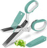 Updated 2025 Herb Scissors Set - Cool Kitchen Gadgets for Cutting Fresh Garden Herbs - Herb Cutter Shears with 5 Blades and Cover, Sharp and Anti-...