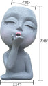 Face Planter Pots, Unique Face Flower Pots for Indoor Outdoor Plants, Resin Head Planter Pots with Drainage Hole, Cute Lady Succulent Planter Pots...