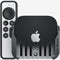 for Apple TV (Black and Dark Gray Apple TV Mount Plus Black Case)...