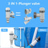 Plunger Valve with Holder for Intex above Ground Pool Hose - Replacement Parts Compatible with Pool Filter Pump (1 Pack)...