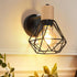 Industrial Wall Sconce, Adjustable Head Wall Lamp, Cage Wall Mount Light Fixture Industrial Farmhouse Lighting for Living Room, Kitchen, Bedroom, ...