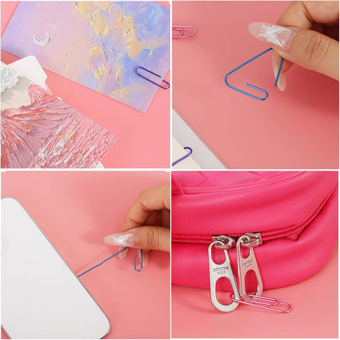 240 Pcs Paper Clips Large, Jumbo Paperclips 2 inch Colored for Office...