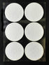 Microppose Original Synthetic Polyfil 2.5" Monotub Adhesive Filter Disks (6-Pack)...