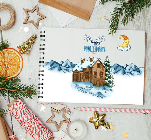 Merry Christmas Clear Stamps for Card Making and Photo Album Decorations, Christmas Tree Stamps, Reindeer Snowman Transparent Silicone Stamps for ...