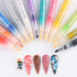 Nail Art Graffiti Pen Set 12Pcs Waterproof Drawing Marker Pen For Nails Neon Enamels Black White Quick Dry Nail Art Painting Pen DIY Abstract Line...