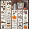 24 Pc Fall Stencils for Painting on Wood 3 inch - Holiday and Fall Stencils for Crafts Reusable for DIY Decoration Ornaments Cards Signs Fabric Wi...