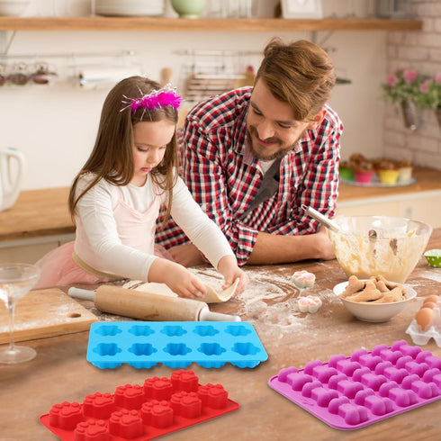 6PCS Silicone Molds Puppy Dog Paw and Bone, Elegant Chocolate Molds for Baking, Non-Stick gummy molds, Dog Treat Molds, Used for Chocolate, Candy,...
