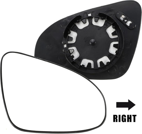 uxcell Car Right Passenger Side Heated Mirror Glass Replacement W/Backing Plate for Toyota Yaris 2014-2017 for Toyota Camry 2013-2014 2016 No.8790...