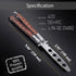 Butterfly Knife Trainer - Balisong Trainer - Practice Butterfly Knife - Balisong Butterfly Knives NOT Real NOT Sharp Blade - Wood Dull Trick Butte...