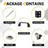 KOOTANS 2 Sets 2020 Series Door Handle and Frame Hinges Install Kit for 20x20 Aluminum Extrusion Profile Slot 6mm-4pcs Zinc Alloy Hinges, 2pcs Alu...