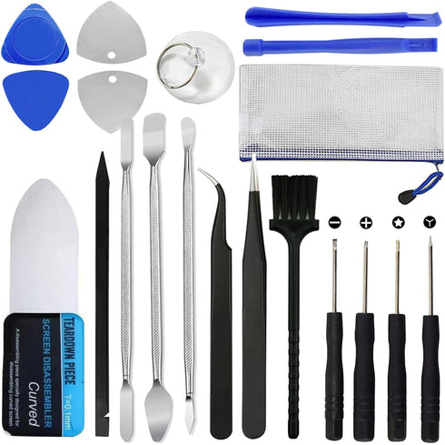 19 in 1 Electronics Repair Tool Kit, Spudger Pry Opening Tool Screwdriver Set for iPhone, Laptop, iPad, Cell Phone, MacBook, Tablet, Computer, Ele...