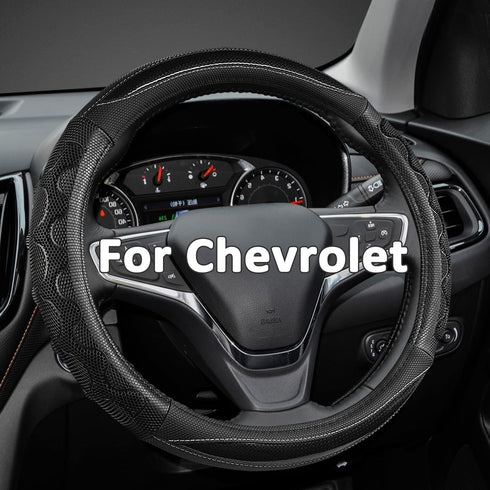 GIANT PANDA Steering Wheel Cover for Chevy Silverado - Car Steering Wheel Cover for Chevrolet Colorado Tahoe - Black...