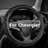 GIANT PANDA Steering Wheel Cover for Chevy Silverado - Car Steering Wheel Cover for Chevrolet Colorado Tahoe - Black...