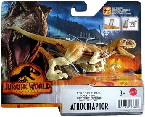 Jurassic World Dominion Ferocious Pack Atrociraptor Dinosaur Action Figure...