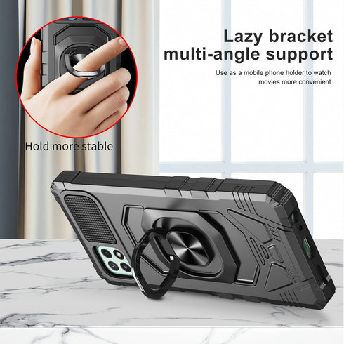 Ailiber for Celero 5G Case Boost Mobile, Wingtech Celero 5G Case with Screen Protector, Ring Kickstand for Magnetic Car Mount, Heavy Duty Shockpro...