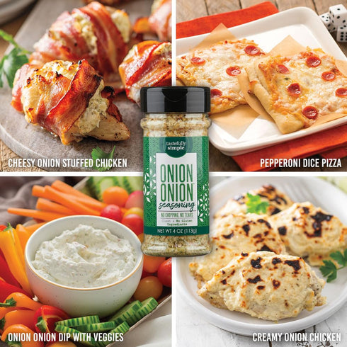 Tastefully Simple Onion Onion Seasoning, 4 Ounce...