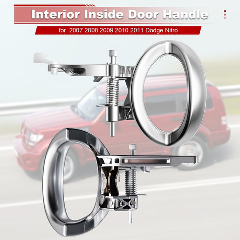 FAERSI 81633 Interior Door Handle Front/Rear Right Passenger Side Replacements for Dodge Nitro 2007 2008 2009 2010 2011 Door Handle,Chrome...