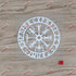 4'' Vegvisir Viking Runic Compass Decal Sticker Viking Odin Norse Vinyl White sda1...