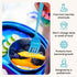 Ahimsa Stainless Steel Forks & Spoons | Cutlery Set | Kids Utensil Set | 100% BPA Free & Dishwasher Safe (Iridescent Blue)...
