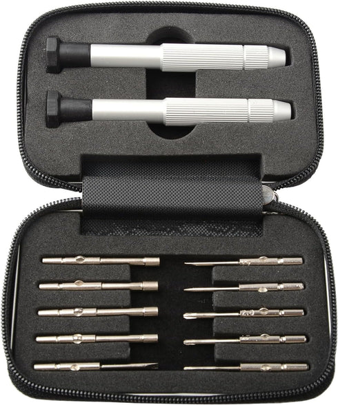 12Pcs Screwdrivers Kit Repair Tools for Eyeglass/Sunglasses/Watch/Cellphone/Clock/Calculator Travel Pocket Precision Screwdriver Set...
