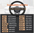 GIANT PANDA Steering Wheel Cover for Kia Soul, Car Steering Wheel Cover for Kia Optima and Telluride - Black...