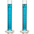 100ml Graduated Cylinder, Borosilicate 3.3 Glass, Single Metric Scale, Class B, Karter Scientific 246I7 (Pack of 2)...