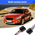 Headlight Wire Socket Connector, 2 Pcs H4 Male/Female Power Plug, 3 Wire Way Automotive Waterproof Electrical Connectors, Light Holder Wiring Pigt...