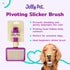Pivoting Slicker Brush, Brush Head Moves, Soft Pin Slicker, Protects Skin, Prevents Irritation, Effortless Brushing of Shedding Dogs, Detangles an...