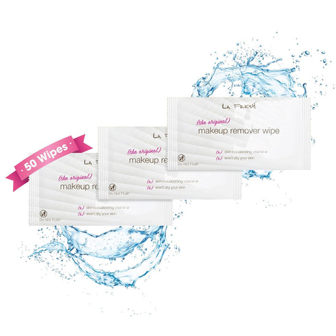 LA Fresh Makeup Remover Wipes with Vitamin E - Make up Remover Wipes for Face, Eyes, Lips - Face Wipes Travel Essentials - Case of 50ct Makeup Wip...